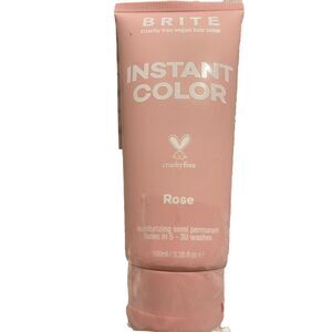 Brite Cruelty Free Vegan Instant Hair Color ROSE Semi-Permanent‎ NEW T-51
